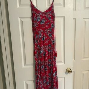 American Eagle Outfitters Red Floral Dress